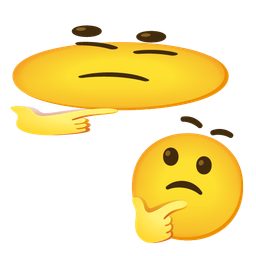 thinking face and woozy face