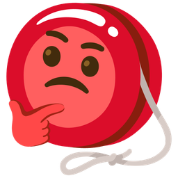 thinking face and yo-yo