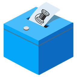 thread and ballot box with ballot