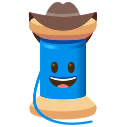 thread and cowboy hat face