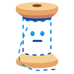 thread and dotted line face