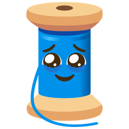 thread and face holding back tears