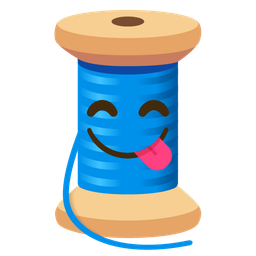 Thread and Face savoring food