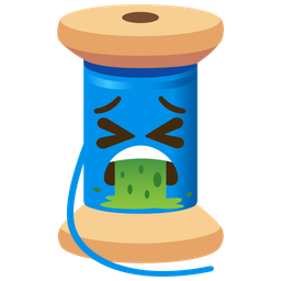 thread and face vomiting