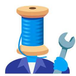 thread and hammer and wrench