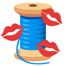 thread and kiss mark