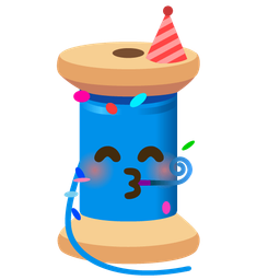 thread and partying face