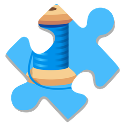 thread and puzzle piece