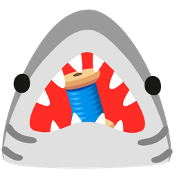thread and shark