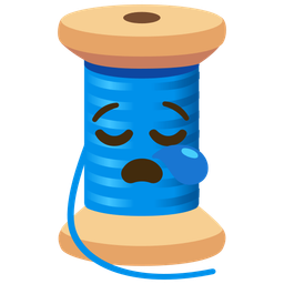 thread and sleepy face