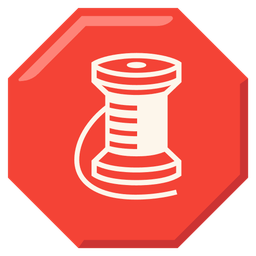 thread and stop sign