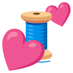 thread and two hearts