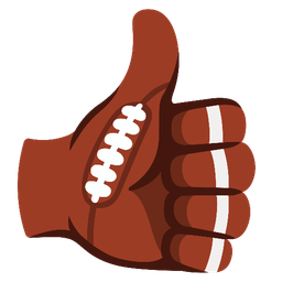 thumbs up and american football