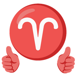 thumbs up and Aries