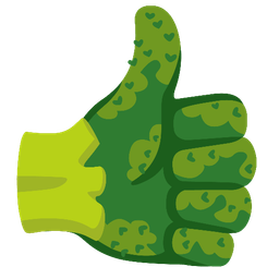 thumbs up and broccoli