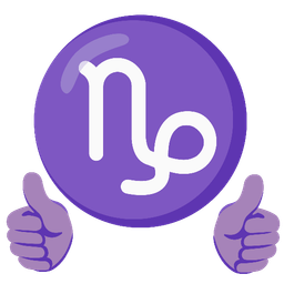 thumbs up and Capricorn