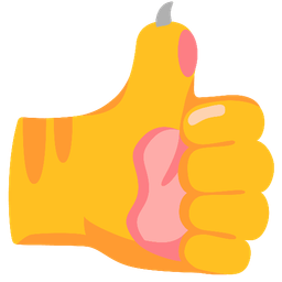 thumbs up and cat face