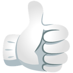 thumbs up and clown face