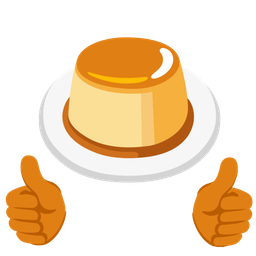 thumbs up and custard