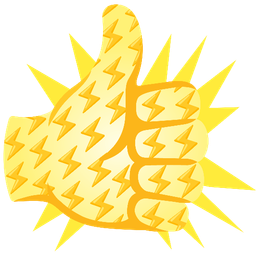 thumbs up and high voltage