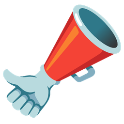 thumbs up and megaphone