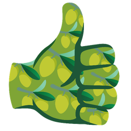 thumbs up and olive