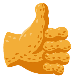 thumbs up and peanuts