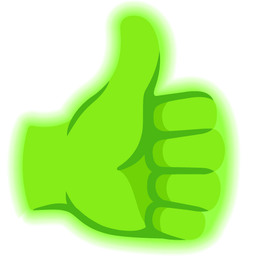 thumbs up and radioactive