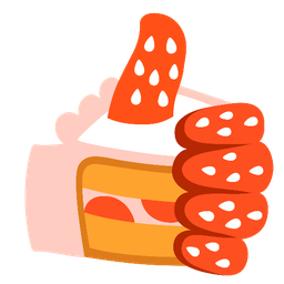 thumbs up and shortcake