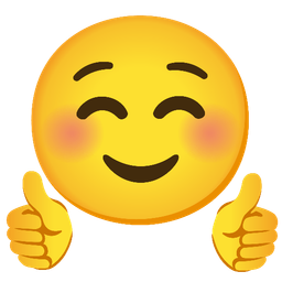 Thumbs up and Smiling face