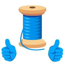 thumbs up and thread