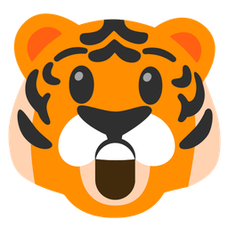 Tiger face and Astonished face