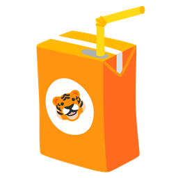 tiger face and beverage box
