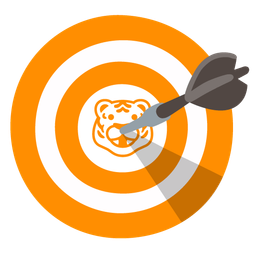 Tiger face and Bow and arrow