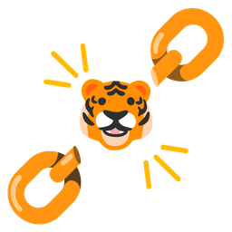 Tiger face and Chains