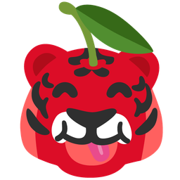 Tiger face and Cherries