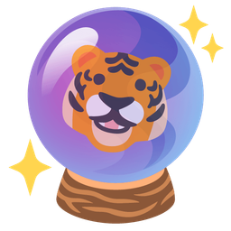 Tiger face and Crystal ball