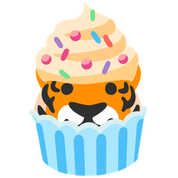 Tiger face and Cupcake