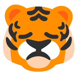 Tiger face and Disappointed face