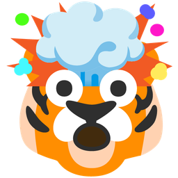 Tiger face and Exploding head