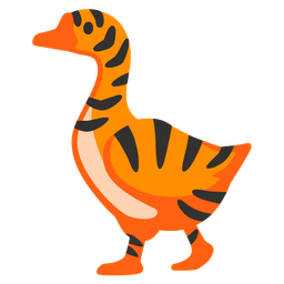 Tiger face and Goose