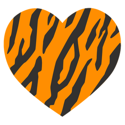 Tiger face and Heart suit
