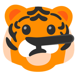 Tiger face and Lying face