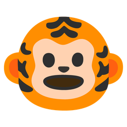 Tiger face and Monkey face