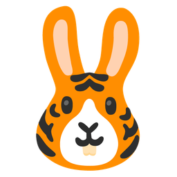 Tiger face and Rabbit face