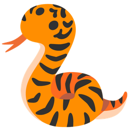 Tiger face and Snake