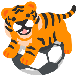 Tiger face and Soccer ball