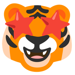 Tiger face and Star-struck