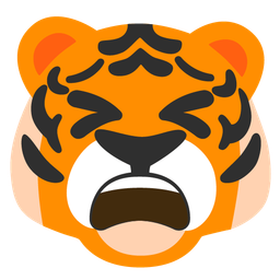 Tiger face and Tired face