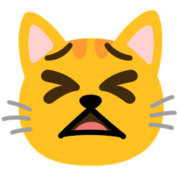 tired face and cat face